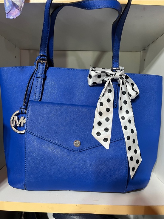 Michael Kors Handbags - Michael Kors Royal Blue Tote Safiano Leather